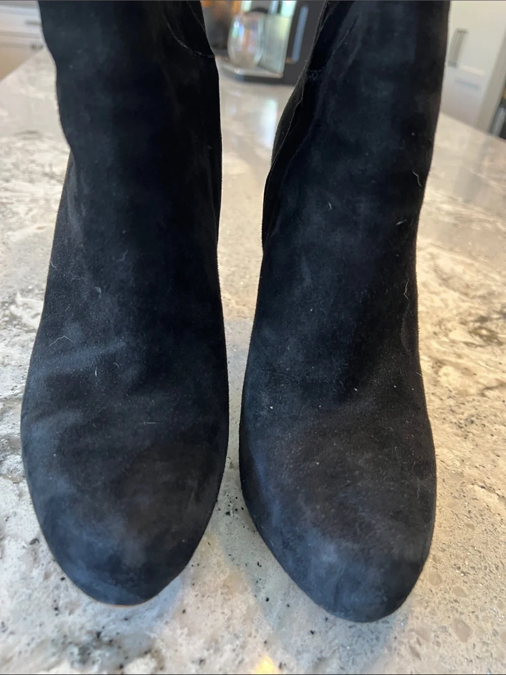 Sam Edelman Kayla Black Suede Over The Knee Boots 8.5